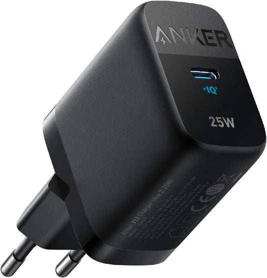 Cargador de Red Anker 312 Ace, 25W, 1 x USB-C, Negro A2642G11