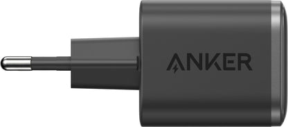 Cargador de Red Anker Nano Display, 45W, 3A, 1 x USB-C, Negro A121DG11