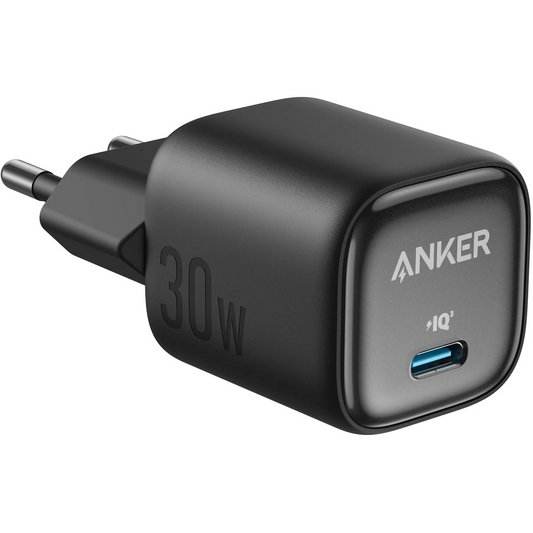 Cargador de Red Anker Zolo, 30W, 3A, 1 x USB-C, Negro A2698G11