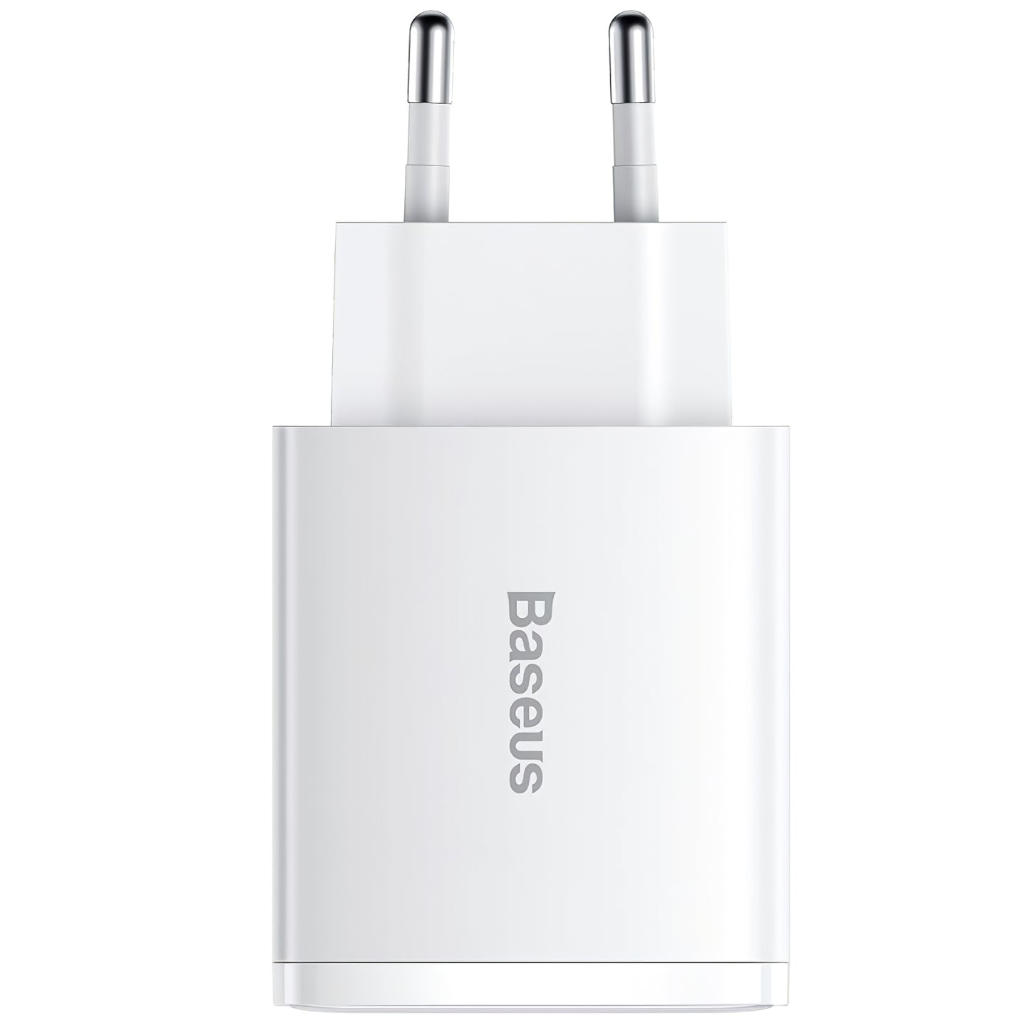 Cargador de red Baseus Compact, 30 W, 1 x USB-C - 2 x USB-A, Blanco CCXJ-E02 