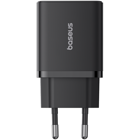 Cargador de red Baseus Cube, 20 W, 3 A, 1 x USB-A - 1 x USB-C, negro P10111403113113-00 