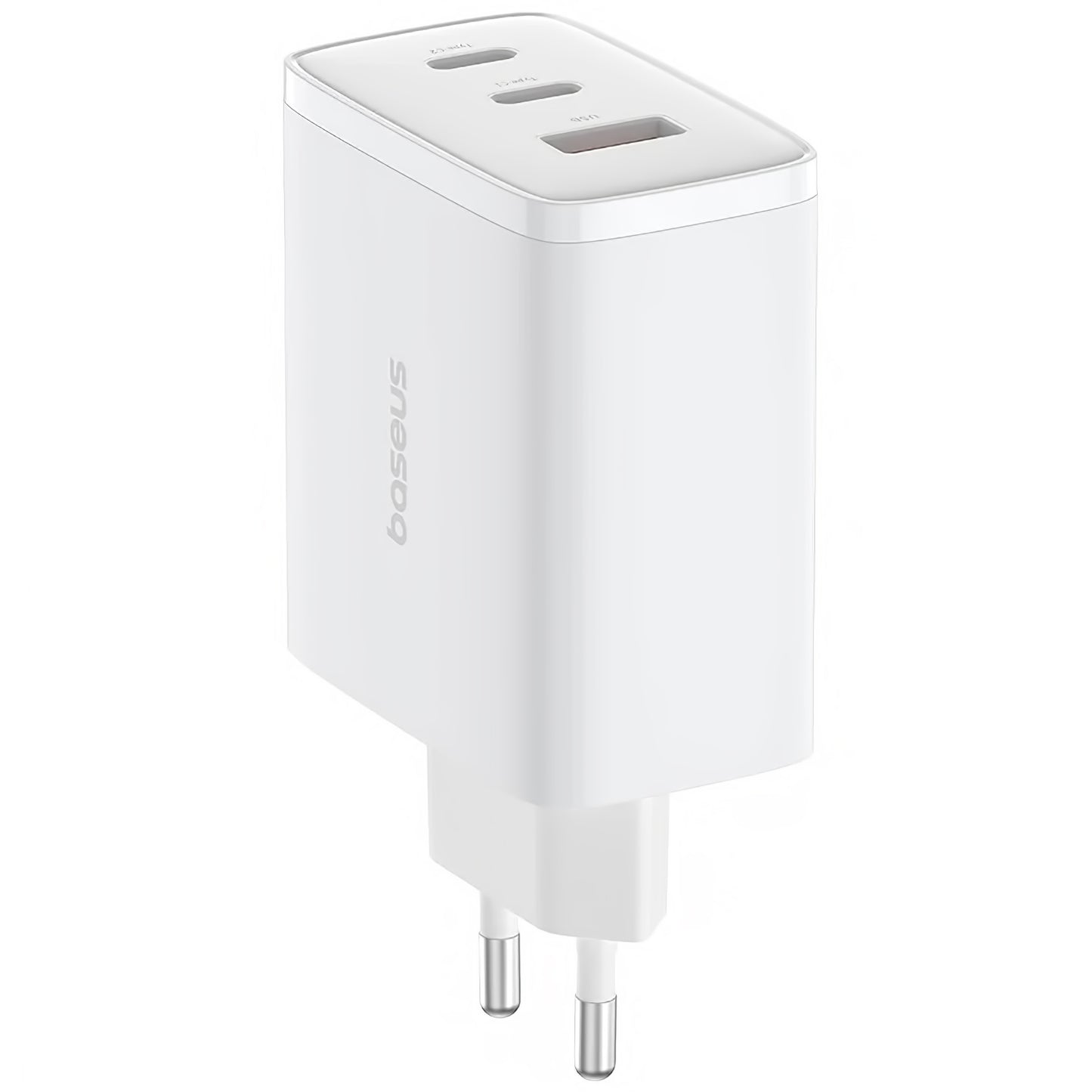 Cargador de red Baseus Cube Pro, 65 W, 3,25 A, 1 x USB-A - 2 x USB-C, blanco P10152301213-00