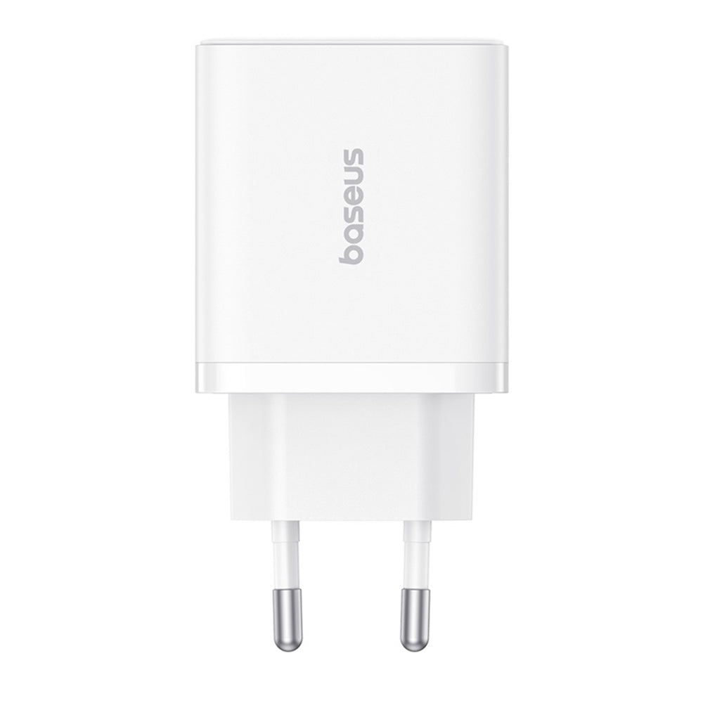 Cargador de Red Baseus Cube, 30W, 3A, 2 x USB-A - 1 x USB-C, Blanco P10111402213-00