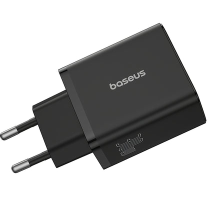 Cargador de red Baseus Cube, 30 W, 3 A, 1 x USB-C - 2 x USB-A, negro P10111402113113-00 