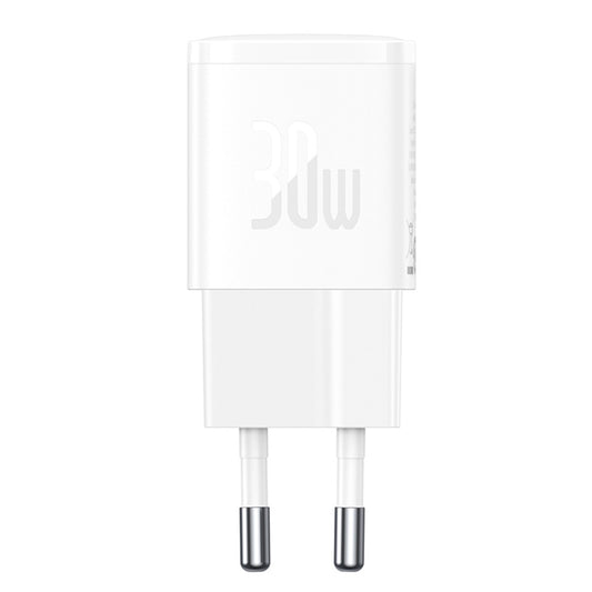 Cargador de Red Baseus Cube Pro, 30W, 3A, 1 x USB-C, Blanco CCXF000302