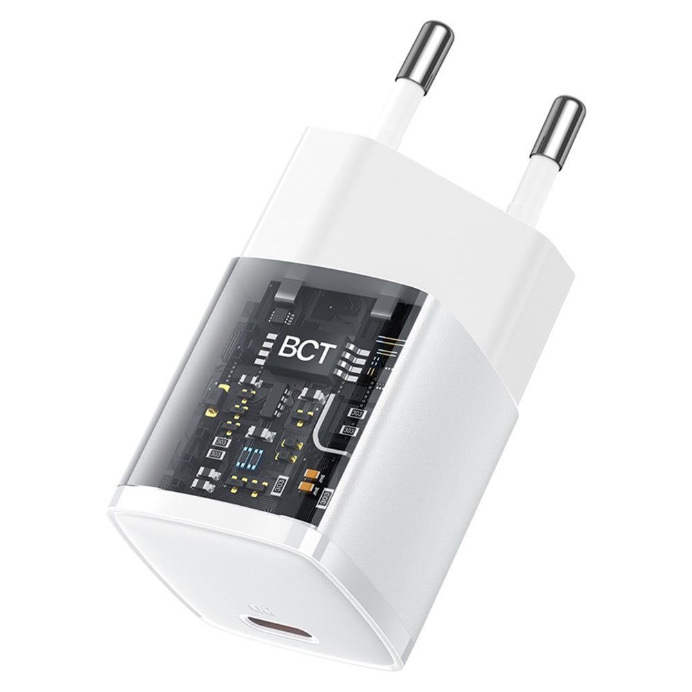 Baseus Cube Pro Network Charger, 30W, 3A, 1 x USB-C, White CCXF000302