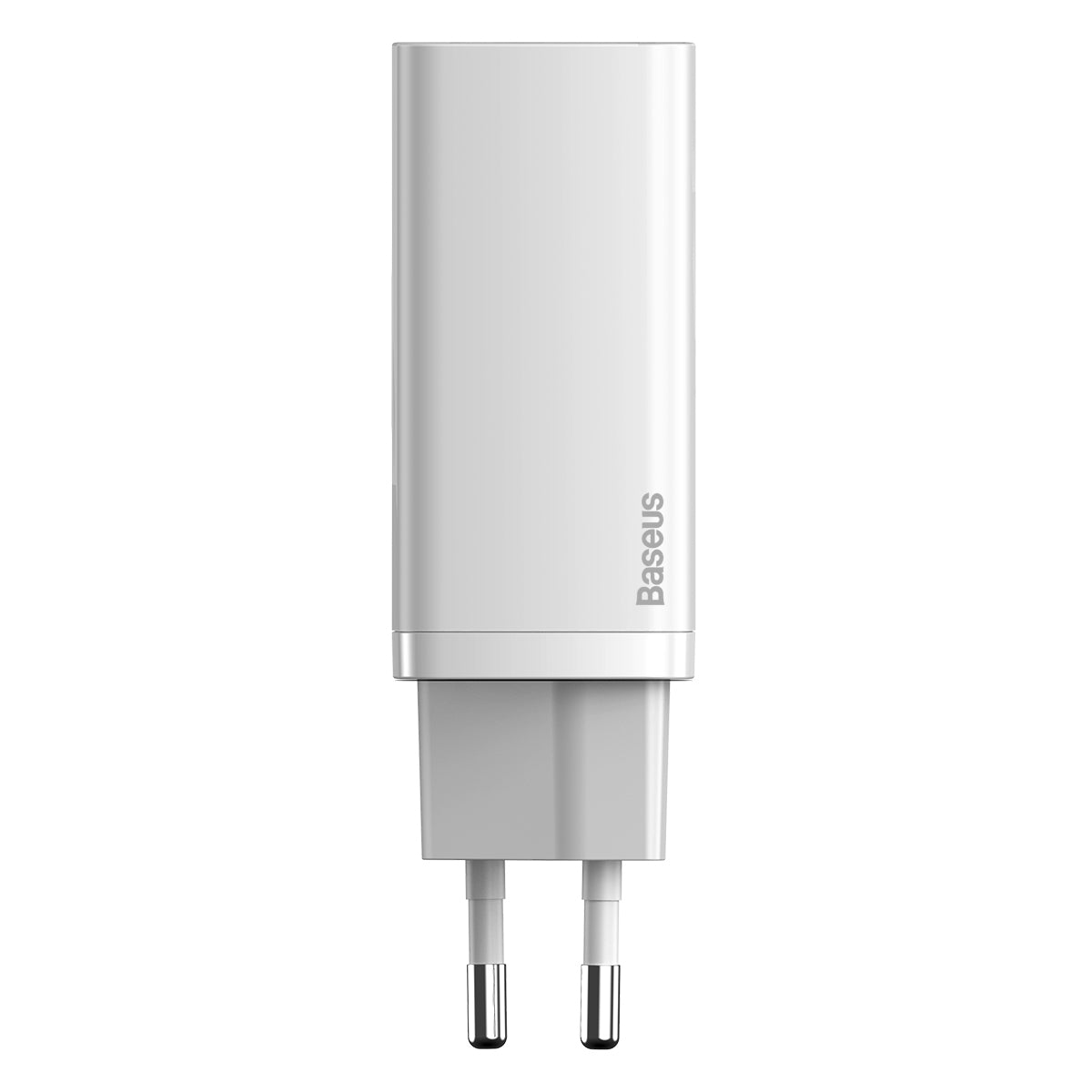 Cargador de red Baseus GaN2 Lite, 65W, 3A, 1 x USB-A - 1 x USB-C, Blanco CCGAN2L-B02 