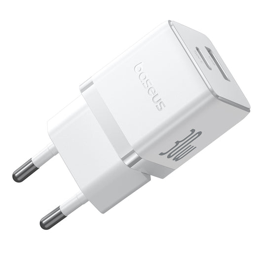 Cargador de Red Baseus Palm, 30W, 3A, 1 x USB-A - 1 x USB-C, Blanco P1011160A213-00