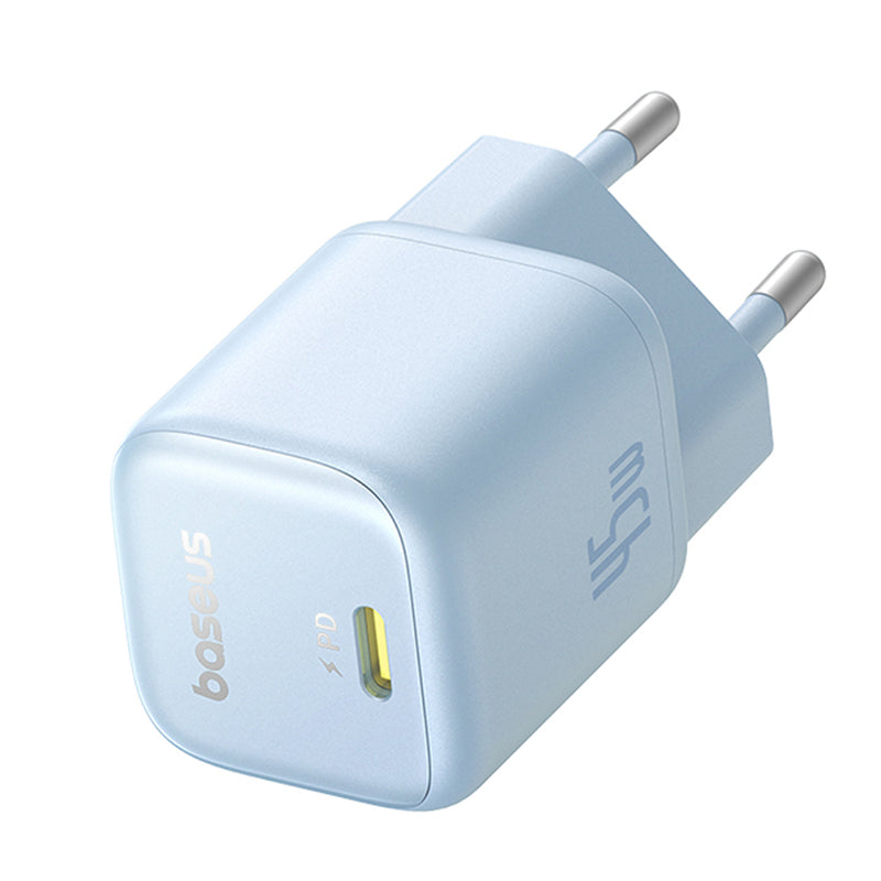 Cargador de Red Baseus PicoGo, 45W, 3A, 1 x USB-C, Azul P10176800313-00