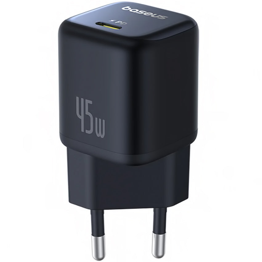 Cargador de Red Baseus PicoGo, 45W, 3A, 1 x USB-C, Negro P10176800123-00