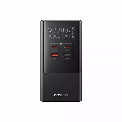 Cargador de red Baseus PowerCombo, 35W, 5A, 2 x USB-A - 2 x USB-C - 3 x Schuko, Negro E00023606113-00 