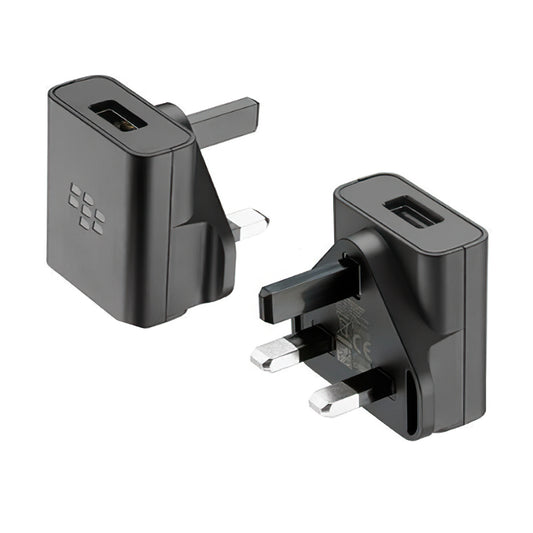 Cargador de red BlackBerry RM0300 UK, 6.5W, 1.3A, 1 x USB-A, Negro ASY-58929-003