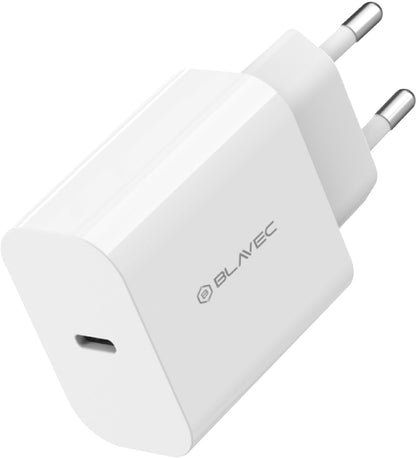 Cargador de red Blavec BC-14, 30 W, 3 A, 1 x USB-C, blanco