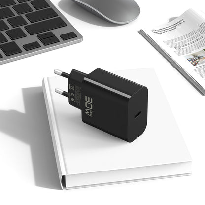 Cargador de red Blavec BC-14, 30 W, 3 A, 1 x USB-C, negro