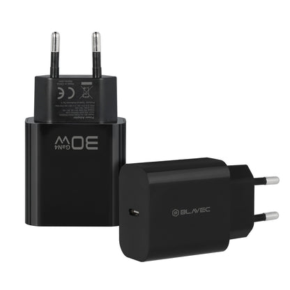 Cargador de red Blavec BC-14, 30 W, 3 A, 1 x USB-C, negro