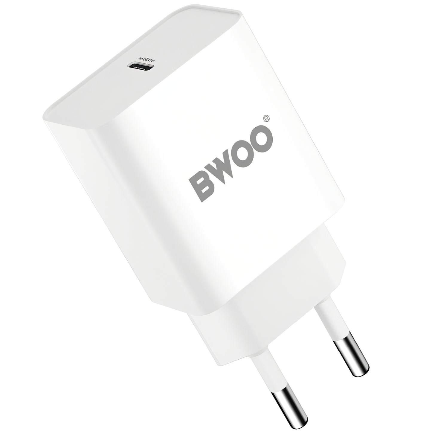 Cargador de red BWOO BO-CDA119, 20 W, 4 A, 1 x USB-C, Blanco 