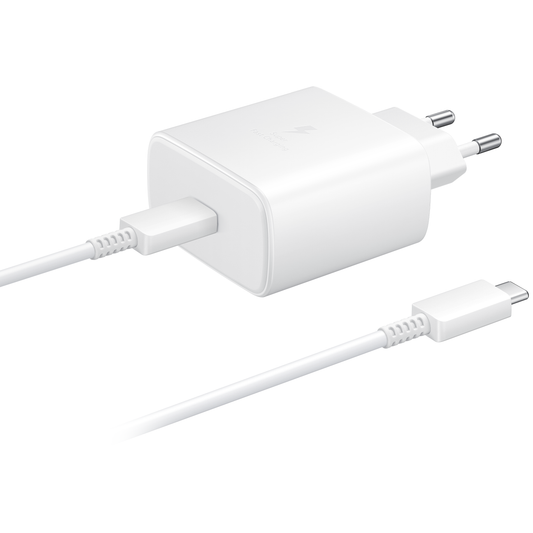 Samsung EP-TA845 + DW767JWE, 45W, 4.05A, 1 x USB-C, 1 x USB-C, Blanco GP-PTU020SOFWQ