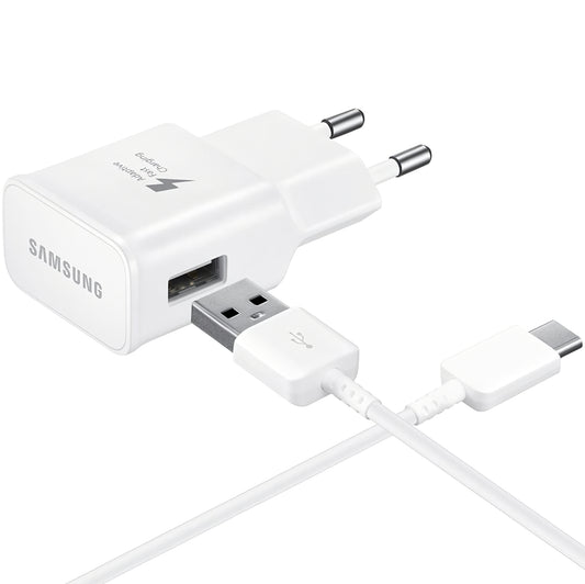 Samsung EP-TA200W + DG970BWE, 15 W, 2 A, 1 x USB-A, Blanco GP-PTU020SOBWWQ