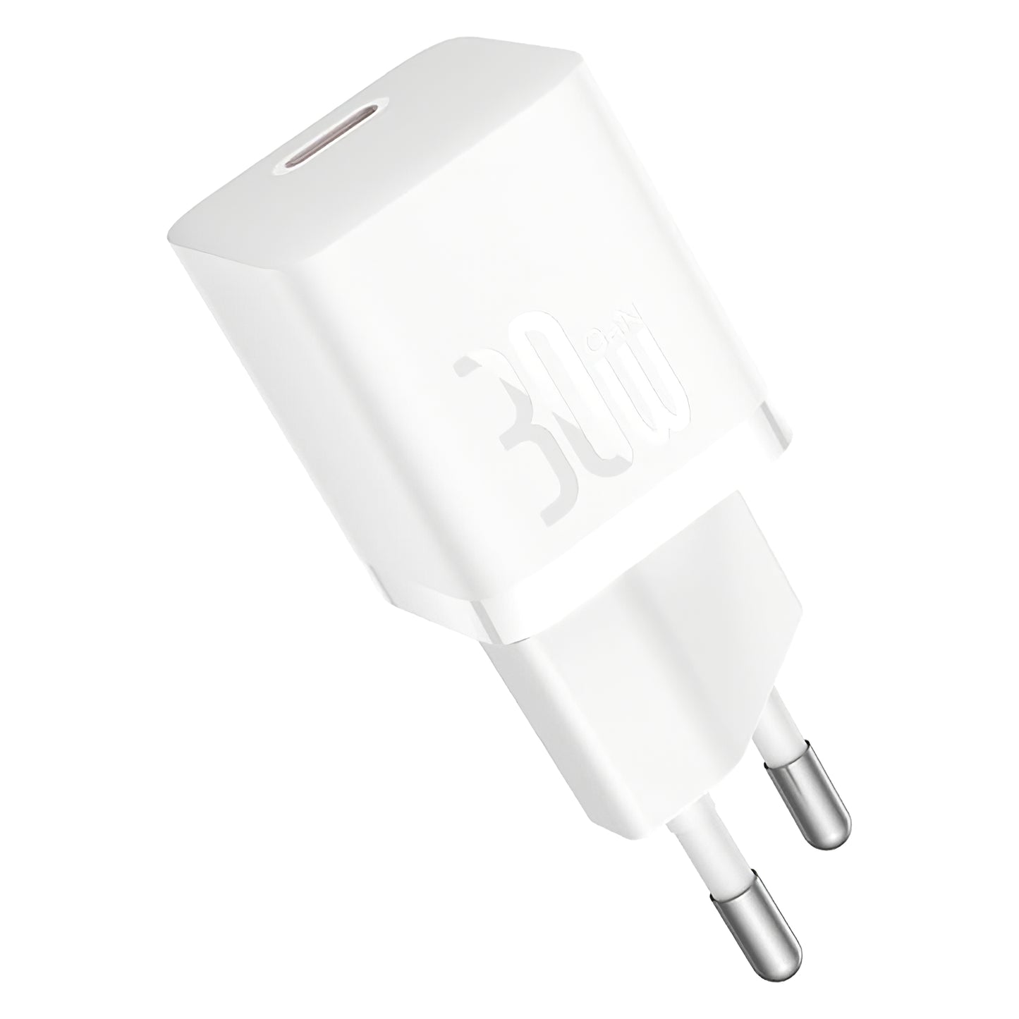 Baseus GaN5S Cable USB-C Cargador de red GaN5S, 30W, 3A, 1 x USB-C, Blanco P1011090902213-00 