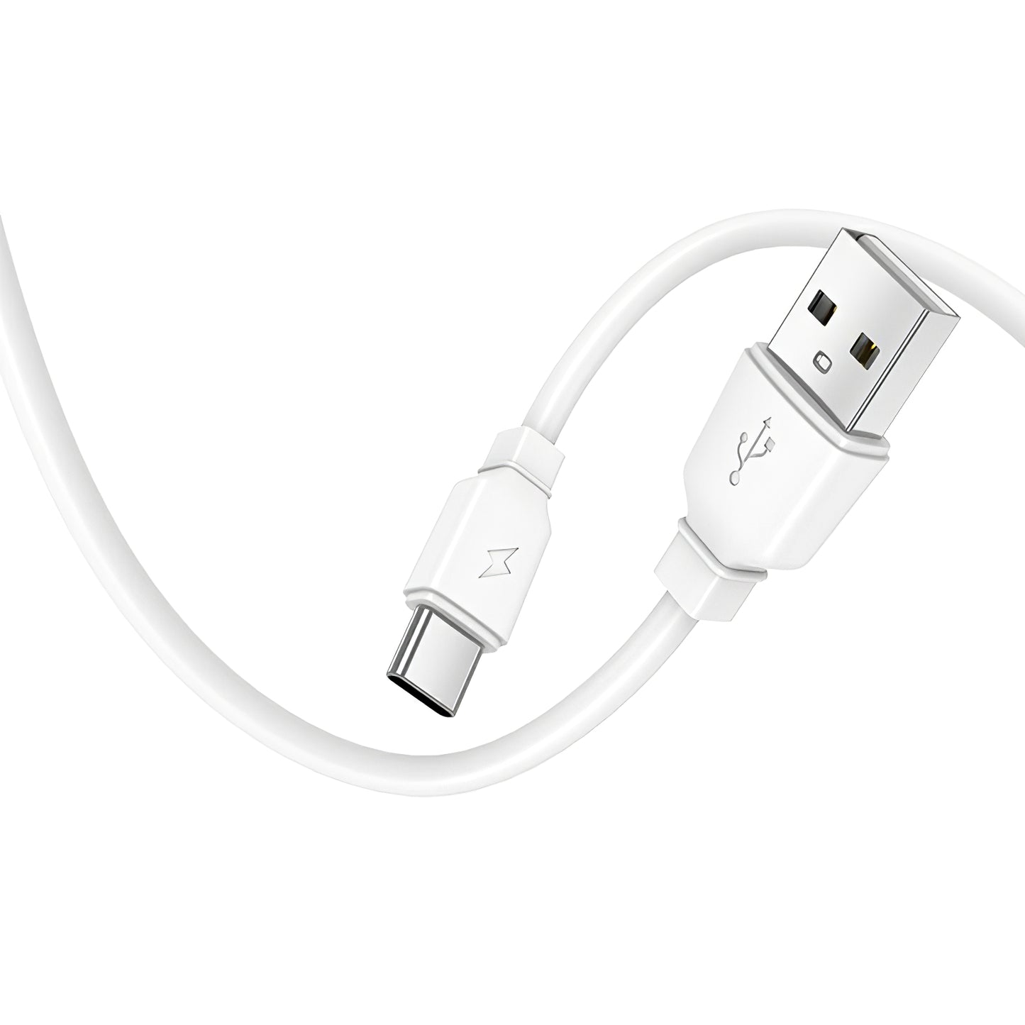 Cargador de red con cable USB-C Prestico F7S Prestico F7S, 12 W, 2,4 A, 1 x USB-A, blanco 