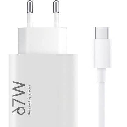 Cargador de red Xiaomi con cable USB-C, 67 W, 6,2 A, 1 x USB-A, blanco BHR9465EU