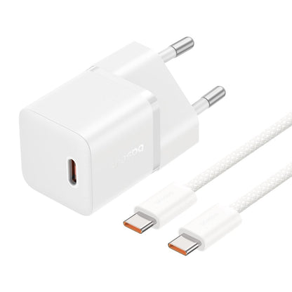 Cargador de Red con Cable USB-C Baseus GaN5, 20W, 3A, 1 x USB-C, Blanco P10110900213-01
