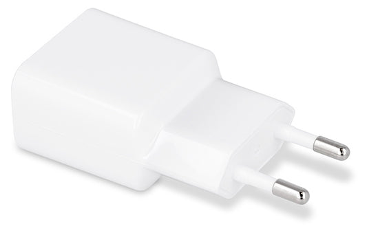 Cargador de Red con Cable USB-C MaXlife MXTC-01, 10.5W, 2.1A, 1 x USB-A, Blanco