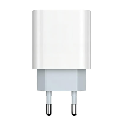 Cargador de Red con Cable USB-C Prestico F8S, 20W, 3A, 1 x USB-C, Blanco