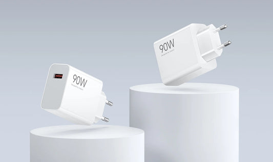 Cargador de Red con Cable USB-C Xiaomi, 90W, 6.1A, 1 x USB-A, Blanco