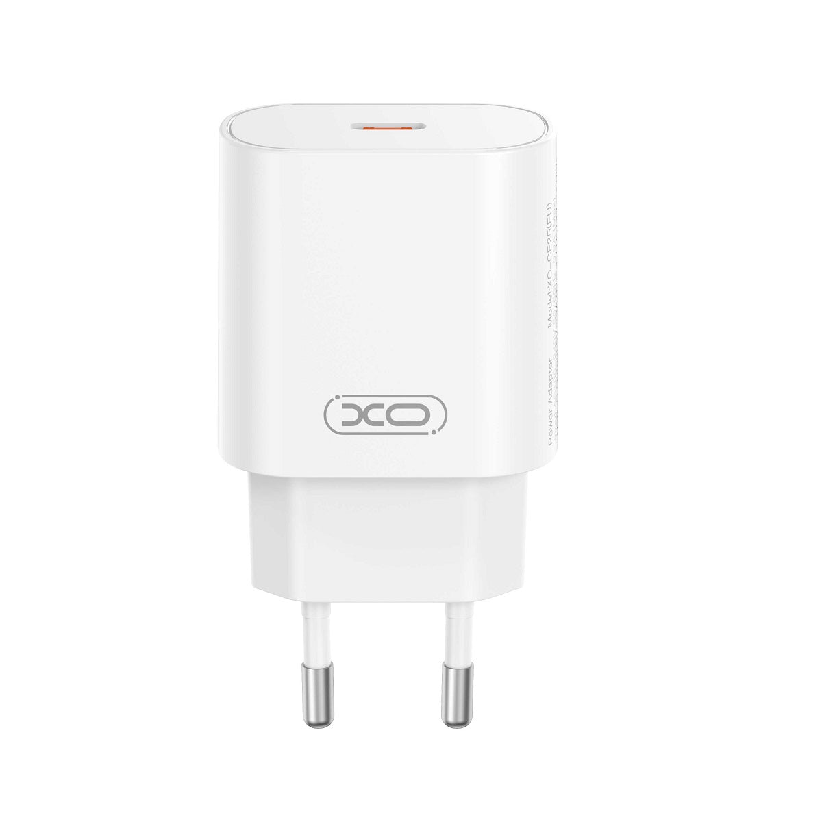 Cargador de Red con Cable USB-C XO Design CE25, 25W, 3A, 1 x USB-C, Blanco