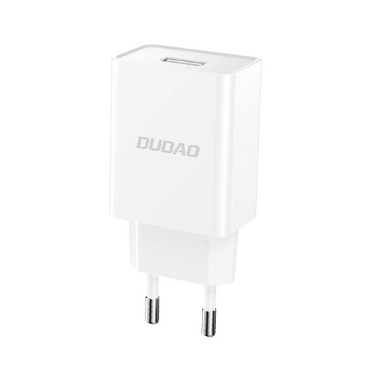 Cargador de Red con Cable USB-C Dudao A4EU, 10W, 2.1A, 1 x USB-A, Blanco