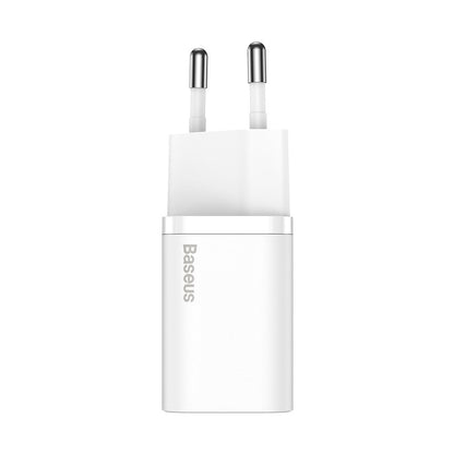 Cargador de red Baseus Super Si USB-C con cable USB-C, 25 W, 3 A, 1 x USB-C, blanco TZCCCSUP-L02 