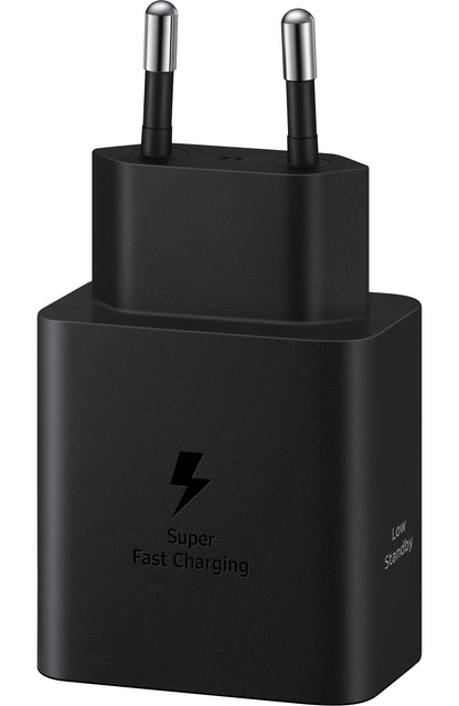 Cargador de red Samsung con cable USB-C, 45 W, 4,05 A, 1 x USB-C, negro EP-T4511XBEGEU 