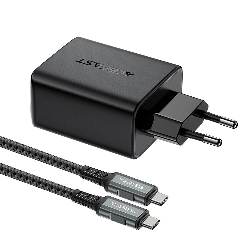 Cable de red Cargador Acefast A17 TV Hub, 65W, 3A, 1 x HDMI - 1 x USB-A - 1 x USB-C, Negro 