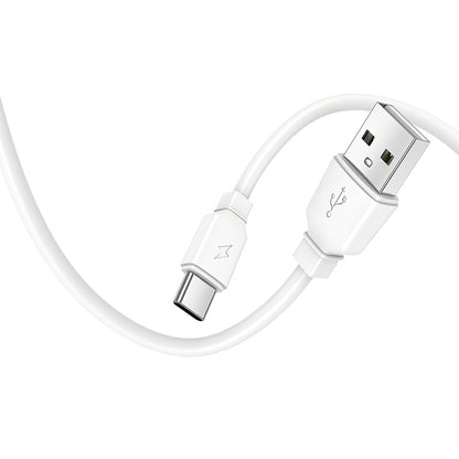 Cargador de Red con Cable USB-C Prestico F15S-C, 30W, 3A, 1 x USB-C, Blanco