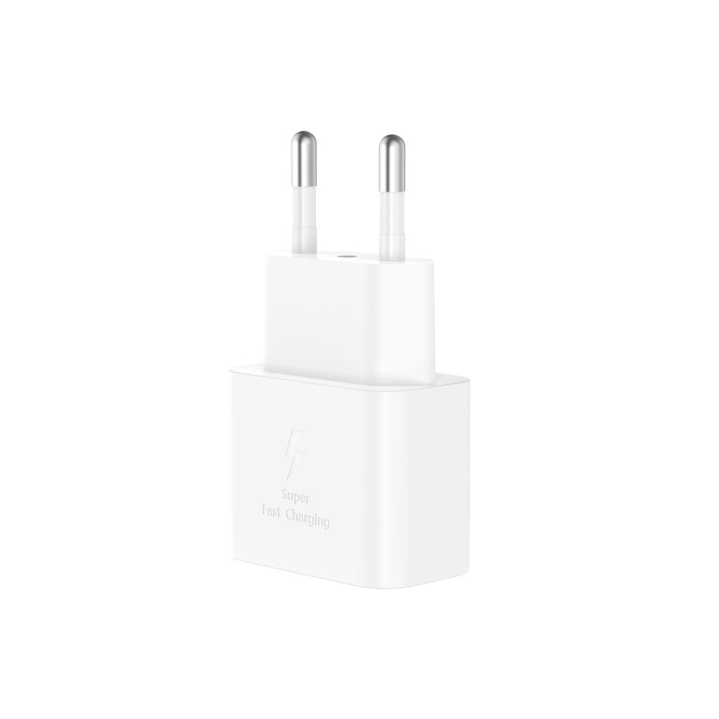 Cargador de Red con Cable Lightning XO Design L167, 25W, 3A, 1 x USB-C, Blanco