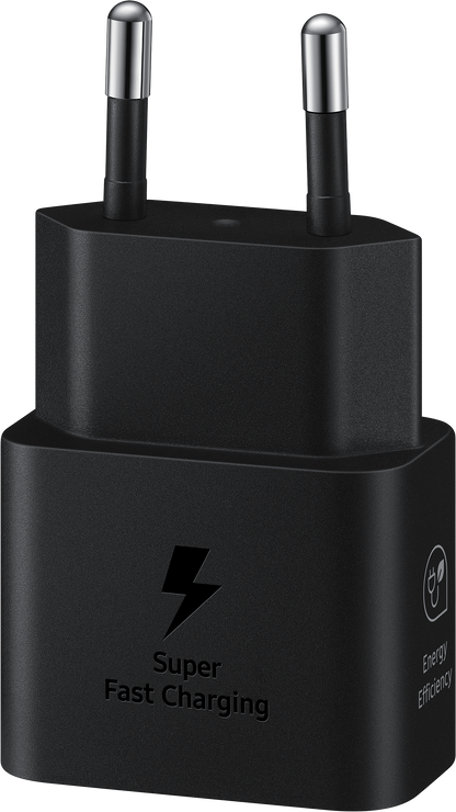 Cargador de red con cable USB-C Samsung, 25 W, 3 A, 1 x USB-C, negro EP-T2510XBEGEU 