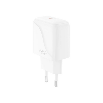 Cargador de Red con Cable USB-C XO Design L141, 20W, 3A, 1 x USB-C, Blanco