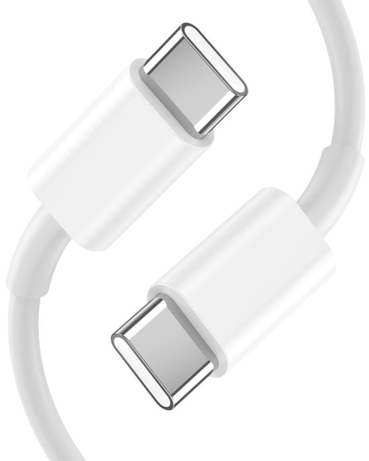 Cargador de Red con Cable USB-C Tech-Protect C35W, 35W, 3A, 2 x USB-C, Blanco