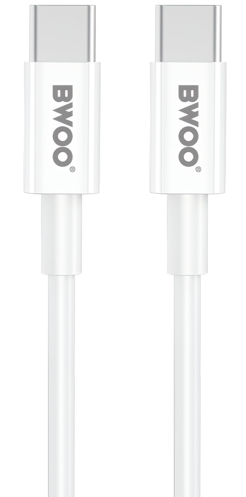 Cargador de Red con Cable USB-C BWOO CDA159, 20W, 3A, 1 x USB-C, Blanco
