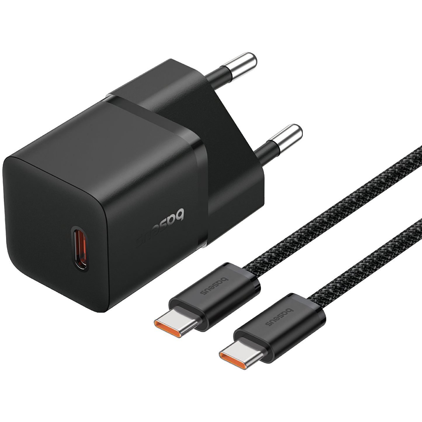 Baseus GaN5 Cable USB-C Cargador de red GaN5, 20W, 3A, 1 x USB-C, Negro P10110900113-00 