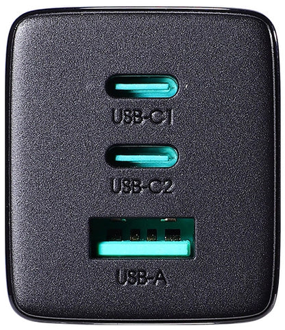 Cargador de Red con Cable USB-C Joyroom TCG01, 65W, 3.25A, 1 x USB-A - 2 x USB-C, Negro