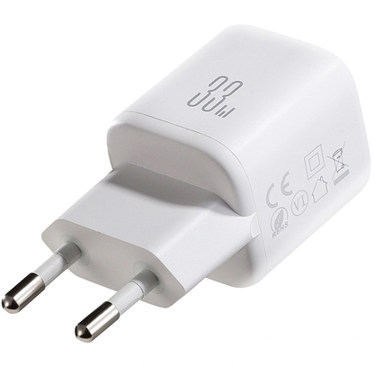 Cargador de Red con Cable Lightning Joyroom JR-TG7, 33W, 3A, 1 x USB-A - 1 x USB-C, Blanco