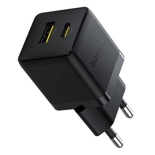 Cargador de Red con Cable USB-C Baseus Palm, 30W, 3A, 1 x USB-A - 1 x USB-C, Negro P1011160A113-01
