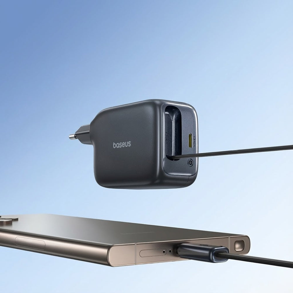 Cargador de Red con Cable USB-C Baseus EnerCore CJ11, 45W, 3A, 1 x USB-C, Negro Z0004800