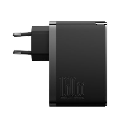 Cargador de Red con Cable USB-C Baseus GaN5 Pro, 160W, 5A, 1 x USB-A - 2 x USB-C, Negro P10110825113-00