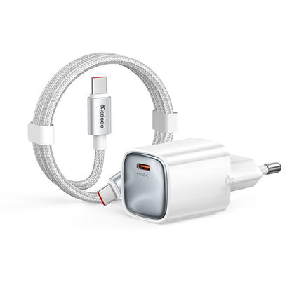 Cargador de Red con Cable USB-C Mcdodo Nano CH-4432, 45W, 3A, 1 x USB-C, Blanco