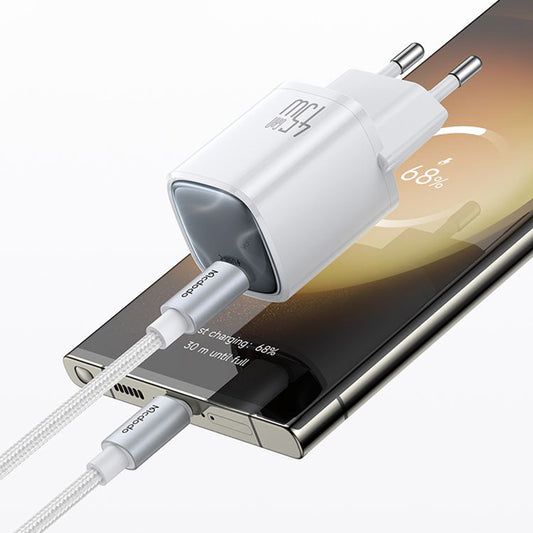 Cargador de Red con Cable USB-C Mcdodo Nano CH-4432, 45W, 3A, 1 x USB-C, Blanco
