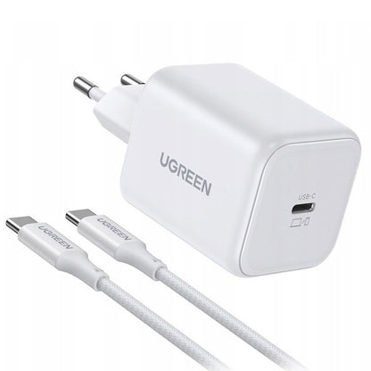 UGREEN X524 USB-C Cable Wall Charger (65055), 45W, 3A, 1 x USB-C, White