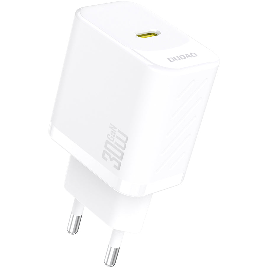 Cargador de Red Dudao A27P, 30W, 3A, 1 x USB-C, Blanco